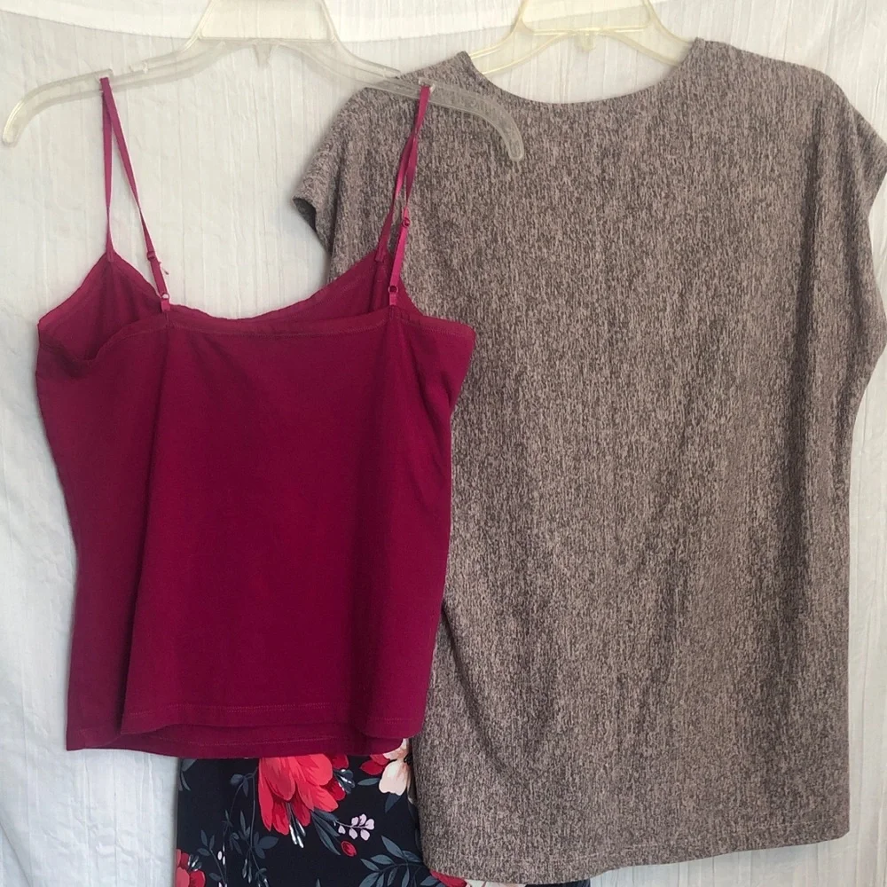 Premise A line skirt NWT & Premise tunic top & Ann Taylor hot pink cami
